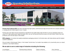 Tablet Screenshot of premierpolyproducts.ca